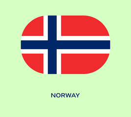 Flag Of Norway, Norway flag, National flag of Norway. rounded corner flag of Norway.