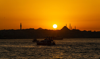 Fototapeta premium atardecer en estambul