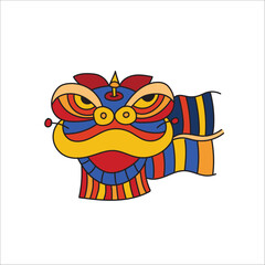 Lunar New Year Wu Shi vector illustrations