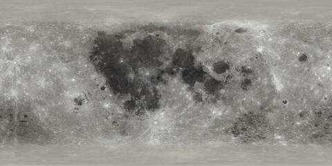 moon, earth moon, 360° vr equirectangular surface map texture 14k