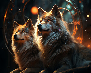 three_wolves._energy_halo._galaxy_planets_bokeh_and_spar