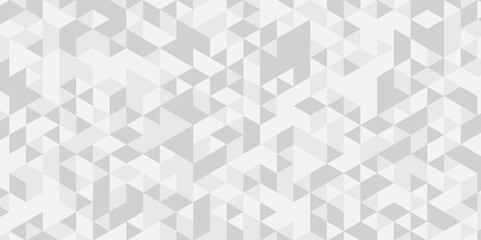 Seamless geometric pattern square shapes low polygon backdrop background. Abstract geometric wall tile and metal cube background triangle wallpaper. White and gray polygonal background.