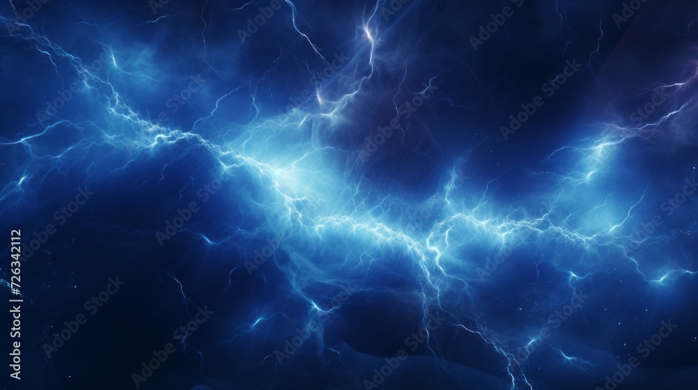 Canvas Prints vibrant blue lightning plasma: electrifying background for dynamic designs