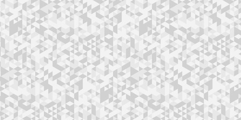 Obraz premium Seamless geometric pattern square shapes low polygon backdrop background. Abstract geometric wall tile and metal cube background triangle wallpaper. White and gray polygonal background.