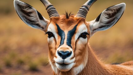 A Antelope portrait, wildlife photography. generative, ai.
