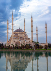 Naklejka premium The Sabanci Central Mosque in Adana, Turkiye
