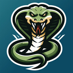 Free high quality viper snake mascot logo template