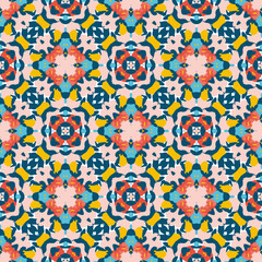 simple flower abstract batik chrismas pattern