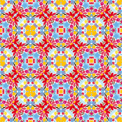 simple flower abstract batik chrismas pattern