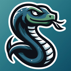 Free high quality viper snake mascot logo template