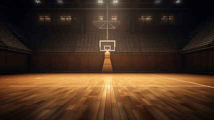 Basketball court - obrazy, fototapety, plakaty