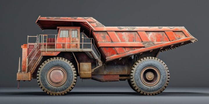 Old Rusty Dump Truck