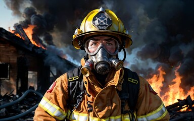 Guardians of the Flame The Courageous Role of Firefighters in Emergency Response and Safety ai generated