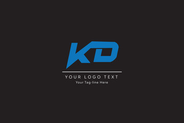 Letter KD Logo, Alphabet kd Icon Vector Stock