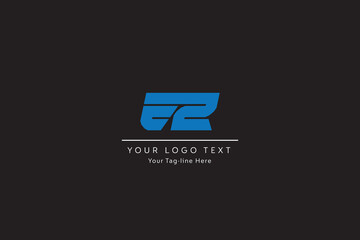 EZ creative initials letter logo design concept. EZ icon design. E Z
