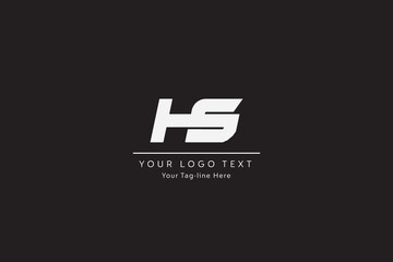 Letter HS Logo, HS Monogram, Initial HS Logo, HS Logo, Icon, Vector