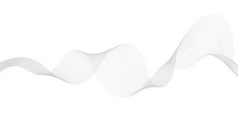 Abstract bright colored wave lines on a white background. Example of wave design for a website or magazine