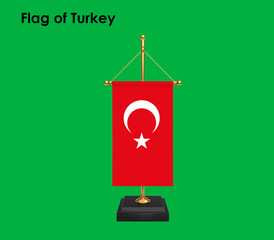 Flag Of Turkey, Turkey flag, National flag of Turkey. table flag of Turkey.