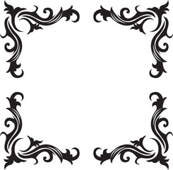 The  Filigree vintage  elements for decor graphic design.
