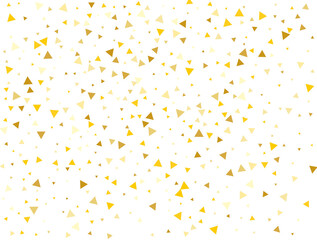 treugol_002Wedding Golden Triangular Confetti Background. Vector illustration