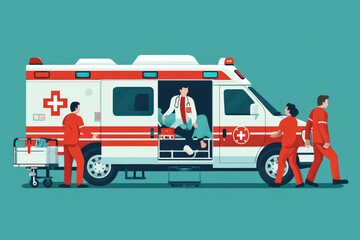 Emergency Physicians: Respond to medical emergencies in the ED - obrazy, fototapety, plakaty