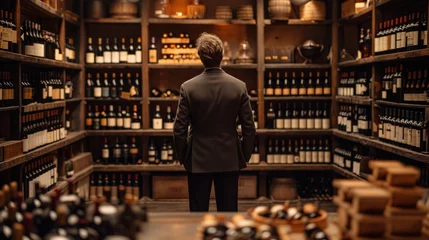 Foto op Plexiglas luxury wine cellar interior © Olexandr