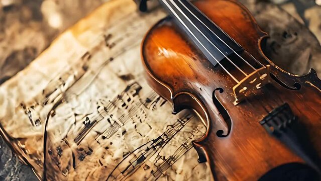 Abstract classical music animation