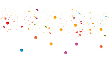 confetti isolated on transparent background Remove png, Clipping Path, pen tool, white - obrazy, fototapety, plakaty