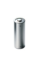 AA battery. One battery on a transparent background