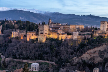 Fototapeta na wymiar Scenic view of beautiful cityscape of Granada, Spain