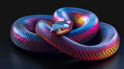 Obraz premium iridescent snake