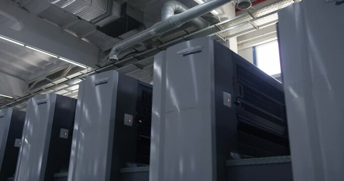 Industrial machines for printing in the factory