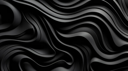 Abstract futuristic background with dark gray wave shapes. Visualization of motion waves. Wallpaper or backdrop for modern projects