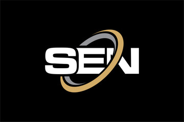 SEN creative letter logo design vector icon illustration  © ibrohim