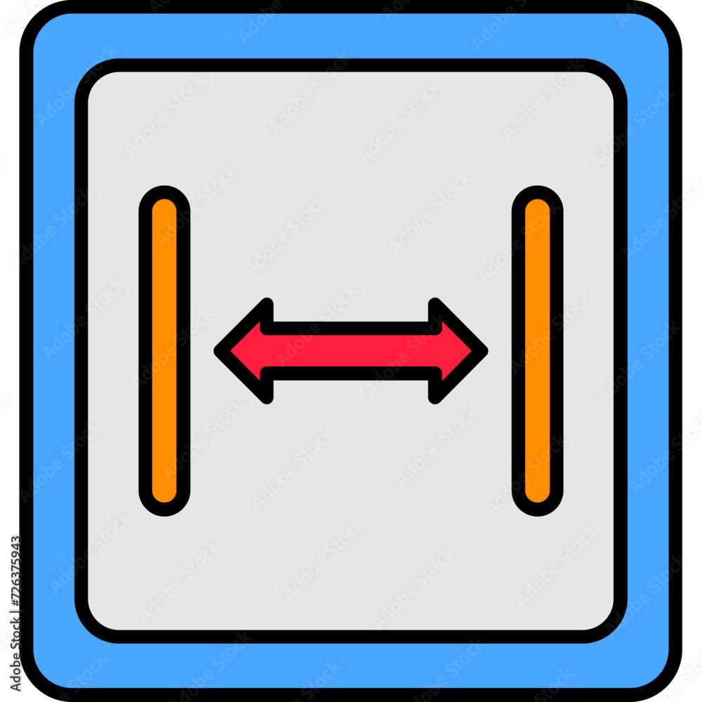 Sticker Size Icon