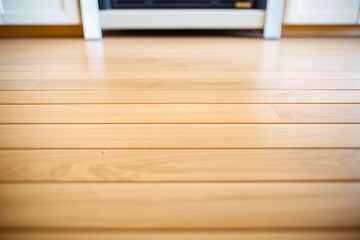 close-up of sauna wooden flooring