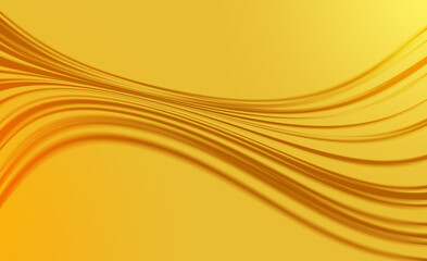 Soft yellow waves abstract background