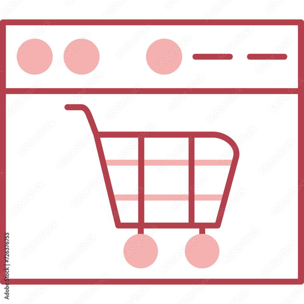 Wall mural Shopping Cart Icon