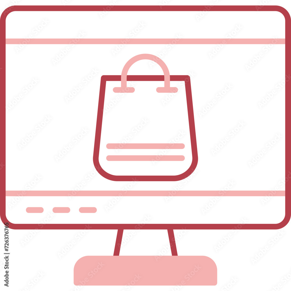 Sticker Online Shopping Icon