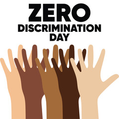 zero discrimination day banner, social media post, black lives matter, ready to print, editable, 1st march 