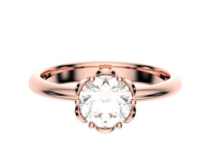 Jewelry isolated on background. 3d rendering - illustration