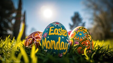 Easter monday with jesus christ: celebrating faith, renewal, and joy in the risen Savior's love, a day of Christian worship, tradition, and festive spirituality for family and believers alike.
