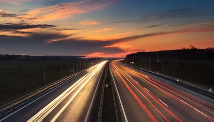 Fototapeten highway at night © Hanna
