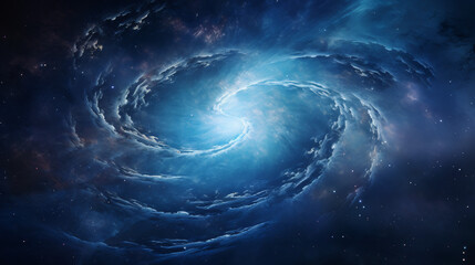 Blue whirlpool cosmos