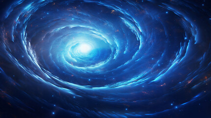 Blue whirlpool cosmos