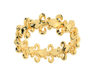 Jewelry isolated on background. 3d rendering - illustration