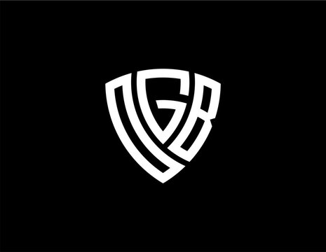 OGB creative letter logo design vector icon illustration	