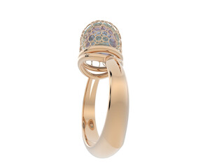 Jewelry isolated on background. 3d rendering - illustration
