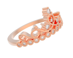 Obraz premium Jewelry isolated on background. 3d rendering - illustration