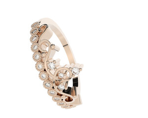 Jewelry isolated on background. 3d rendering - illustration
